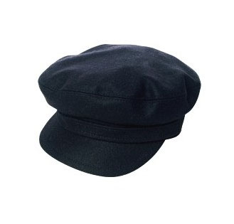 黑色羊毛中性檐帽：MAX&Co.